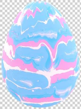 3D Easter Egg with beautiful pattern Stock Illustration