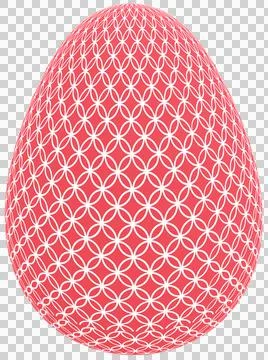 3D Easter Egg with beautiful pattern Stock Illustration