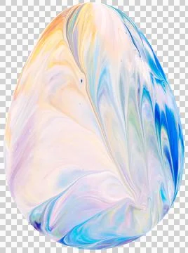 3D Easter Egg with beautiful pattern Stock Illustration