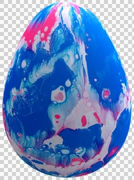 3D Easter Egg with beautiful pattern Stock Illustration