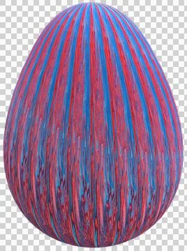 3D Easter Egg with beautiful pattern Stockillustratie
