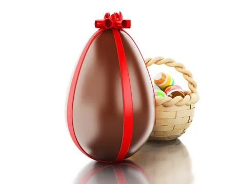 3d easter eggs. Stock Illustration