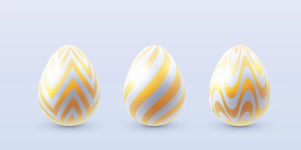 3d Easter eggs Stock Illustration