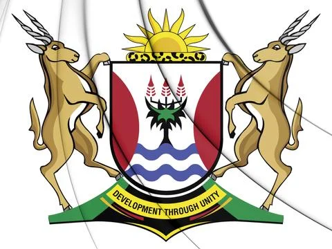 3D Eastern Cape Province coat of arms, South Africa. 3D Illustration. Stock Illustration