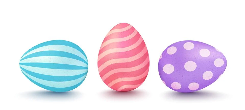 3d Easter's eggs. Stock Illustration