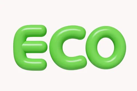 3d eco icon. Save Earth. Environment Concept. icon isolated on white background Stock Illustration
