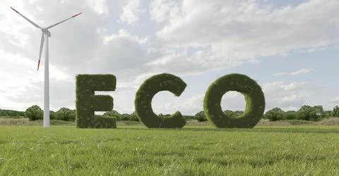 3d eco project environment Stock Photos