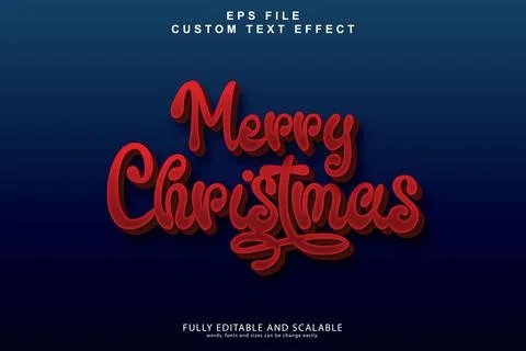 3d editable premium text effect Illustrazione stock