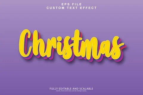 3d editable premium text effect Illustrazione stock