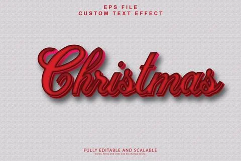 3d editable premium text effect Illustrazione stock