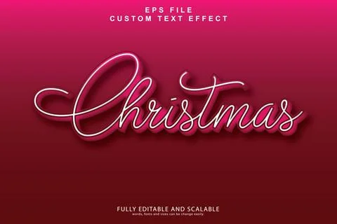 3d editable premium text effect Illustrazione stock