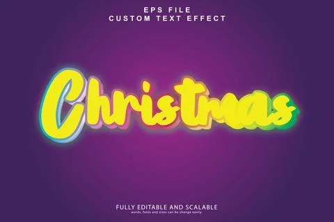 3d editable premium text effect Illustrazione stock