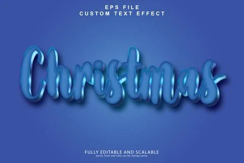 3d editable premium text effect Stock Illustration