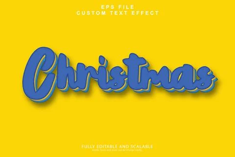 3d editable premium text effect Illustrazione stock