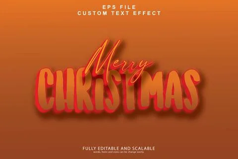 3d editable premium text effect Illustrazione stock