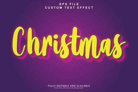 3d editable premium text effect Stock Illustration