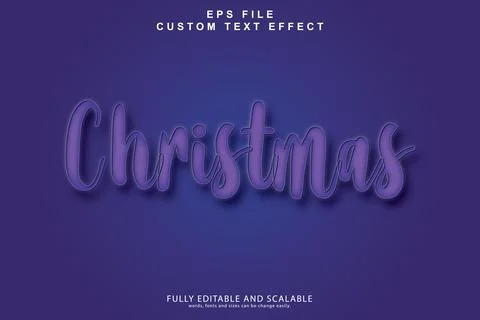 3d editable premium text effect Illustrazione stock