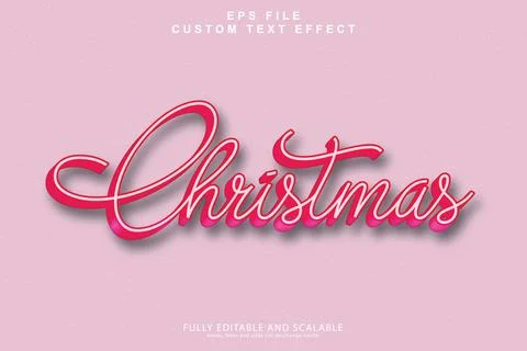 3d editable premium text effect Illustrazione stock