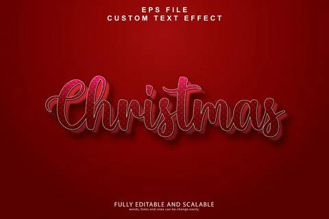 3d editable premium text effect Illustrazione stock