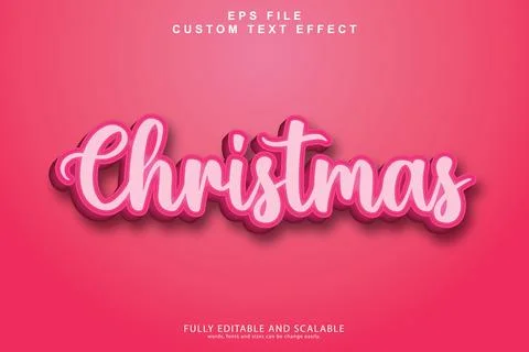 3d editable premium text effect Stock Illustration