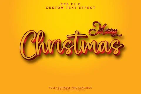 3d editable premium text effect Illustrazione stock