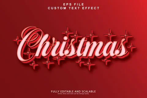 3d editable premium text effect Illustrazione stock