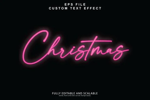 3d editable premium text effect Stock Illustration