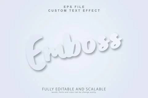 3d editable premium text effect Stock Illustration