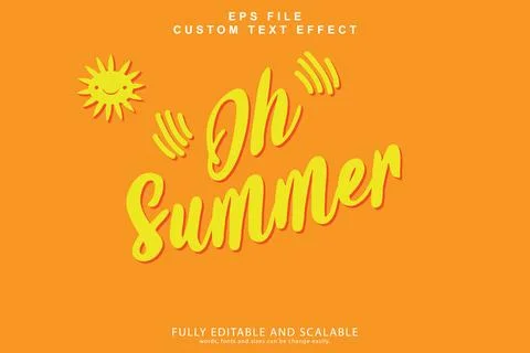 3d editable premium text effect Stock Illustration