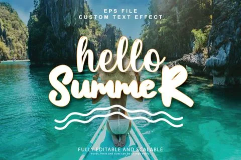 3d editable premium text effect Illustrazione stock