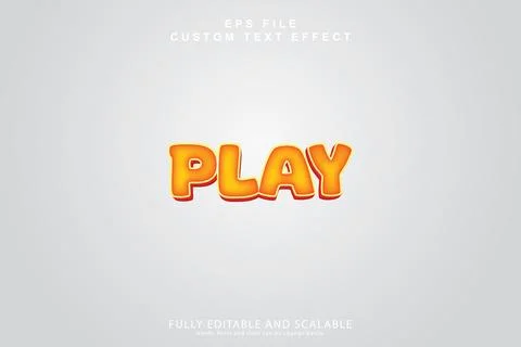 3d editable premium text effect Illustrazione stock