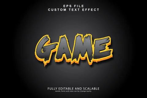 3d editable premium text effect Stock Illustration