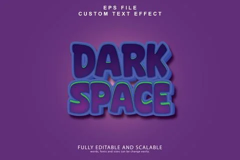 3d editable premium text effect Stock Illustration