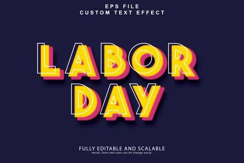 3d editable premium text effect Stock Illustration