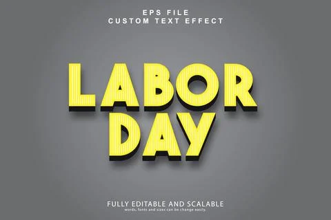 3d editable premium text effect Illustrazione stock