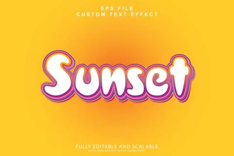 3d editable premium text effect Stock Illustration