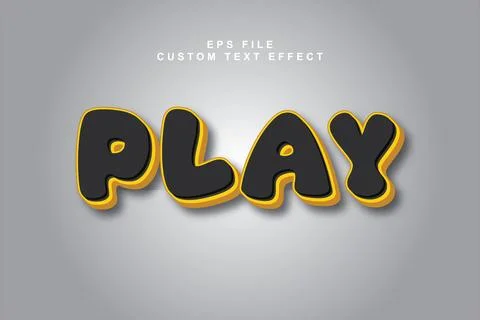 3d editable premium text effect Illustrazione stock