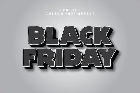 3d editable premium text effect Stock Illustration