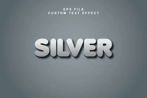 3d editable premium text effect Stock Illustration
