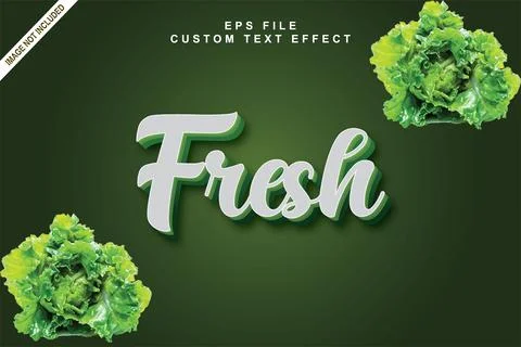 3d editable premium text effect Stock Illustration