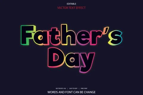 3d editable premium text effect Stock Illustration