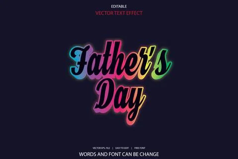 3d editable premium text effect Stock Illustration