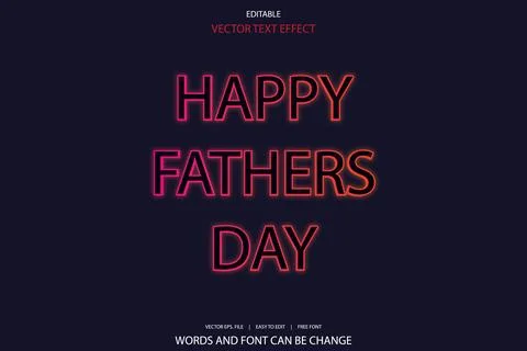 3d editable premium text effect Stock Illustration