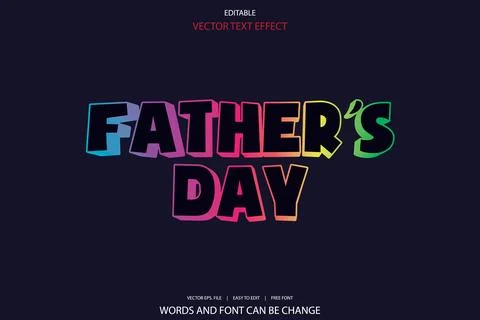 3d editable premium text effect Stock Illustration