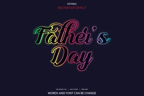 3d editable premium text effect Stock Illustration