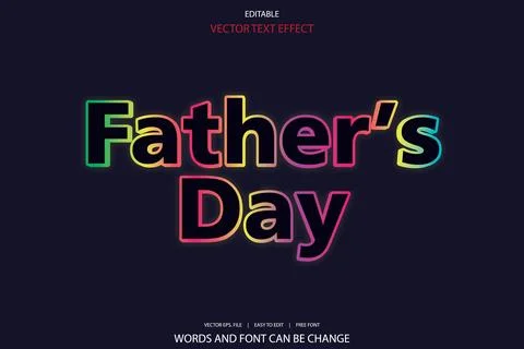 3d editable premium text effect Stock Illustration