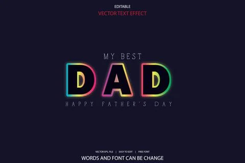 3d editable premium text effect Stock Illustration