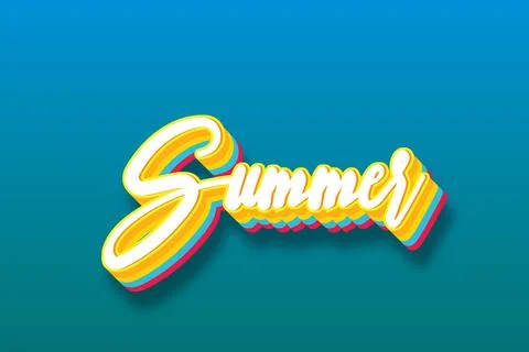 3d editable premium text effect Stock Illustration