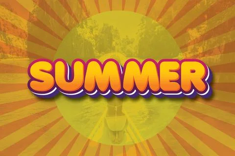 3d editable premium text effect Stock Illustration