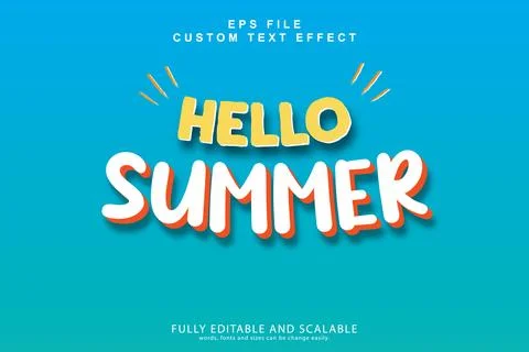 3d editable premium text effect Stock Illustration